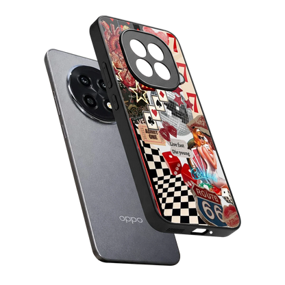 Fabulous Vegas sleek oppo f29 pro 5g cover with tempered glass back and TPU edges