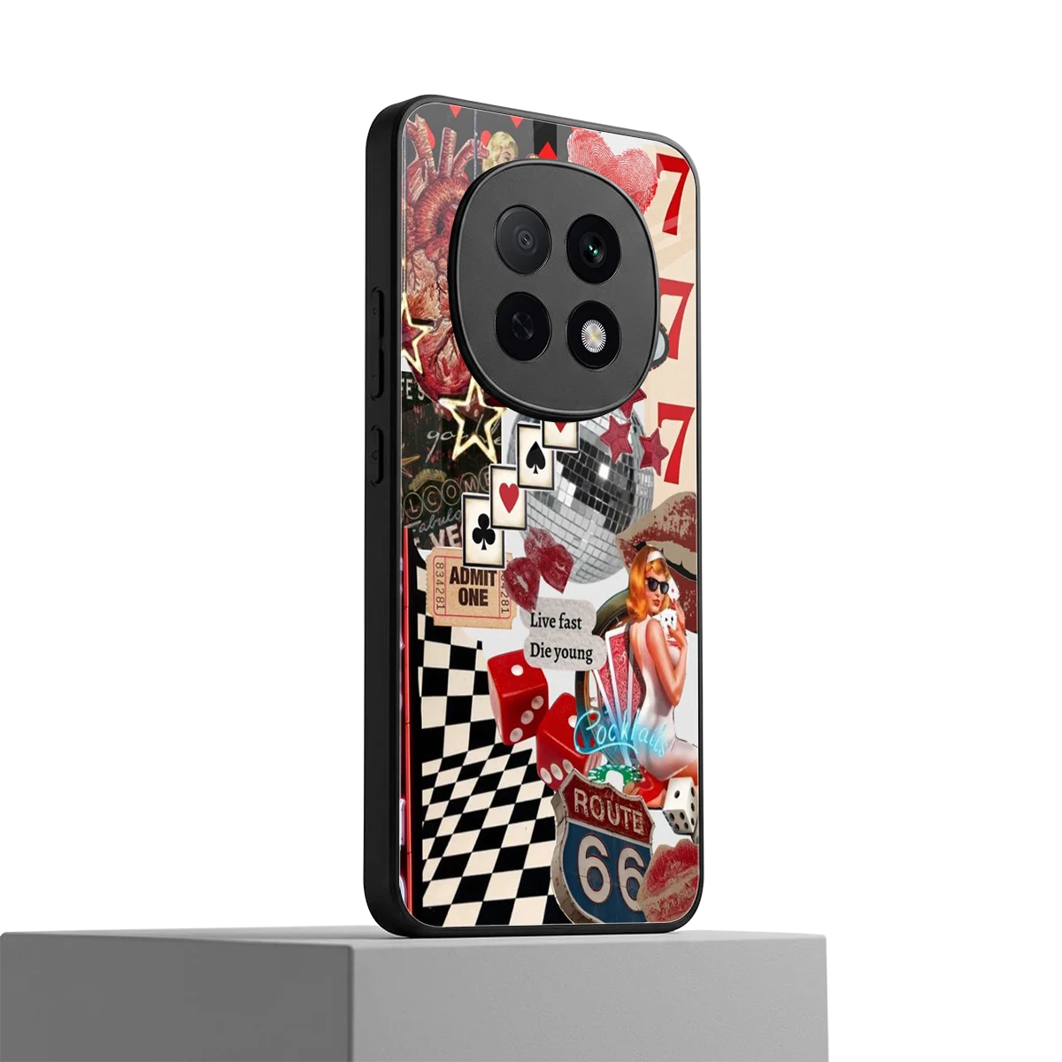 Fabulous Vegas oppo f29 pro 5g mobile cover | shockproof glass phone case