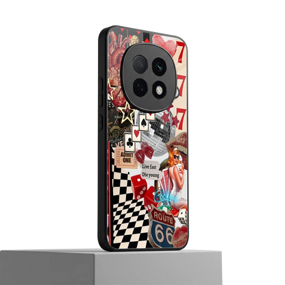 Fabulous Vegas oppo f29 pro 5g mobile cover | shockproof glass phone case