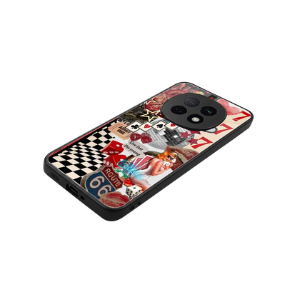 Fabulous Vegas stylish phone case for oppo f29 pro 5g | glossy glass and slim fit