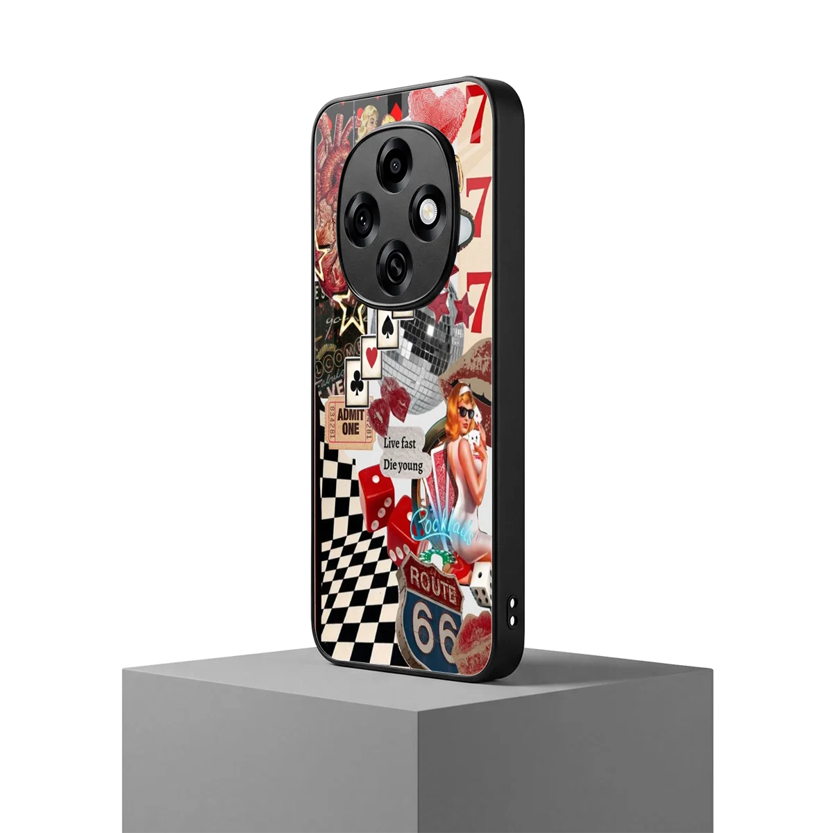 Fabulous Vegas oppo f31 pro 5g mobile cover | shockproof glass phone case