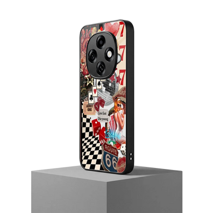 Fabulous Vegas oppo f31 pro 5g mobile cover | shockproof glass phone case