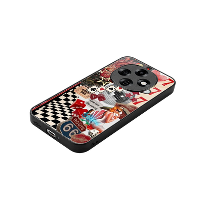 Fabulous Vegas stylish phone case for oppo f31 pro 5g | glossy glass and slim fit