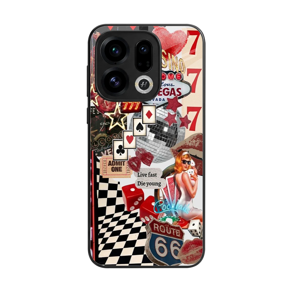 Fabulous Vegas back phone cover | glass case for oppo find x9