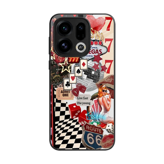 Fabulous Vegas back phone cover | glass case for oppo find x9