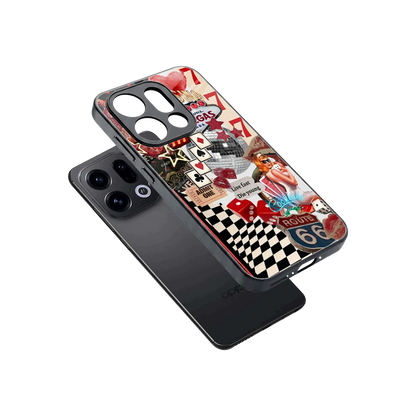 Fabulous Vegas sleek oppo find x9 cover with tempered glass back and TPU edges