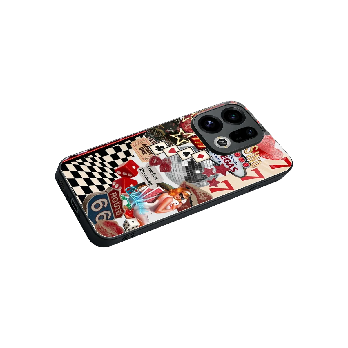 Fabulous Vegas stylish phone case for oppo find x9 | glossy glass and slim fit