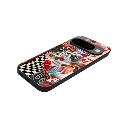Fabulous Vegas stylish phone case for google pixel 10 | glossy glass and slim fit