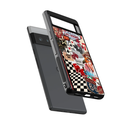 Fabulous Vegas sleek google pixel 6 pro cover with tempered glass back and TPU edges