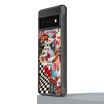 Fabulous Vegas stylish phone case for google pixel 6 pro | glossy glass and slim fit