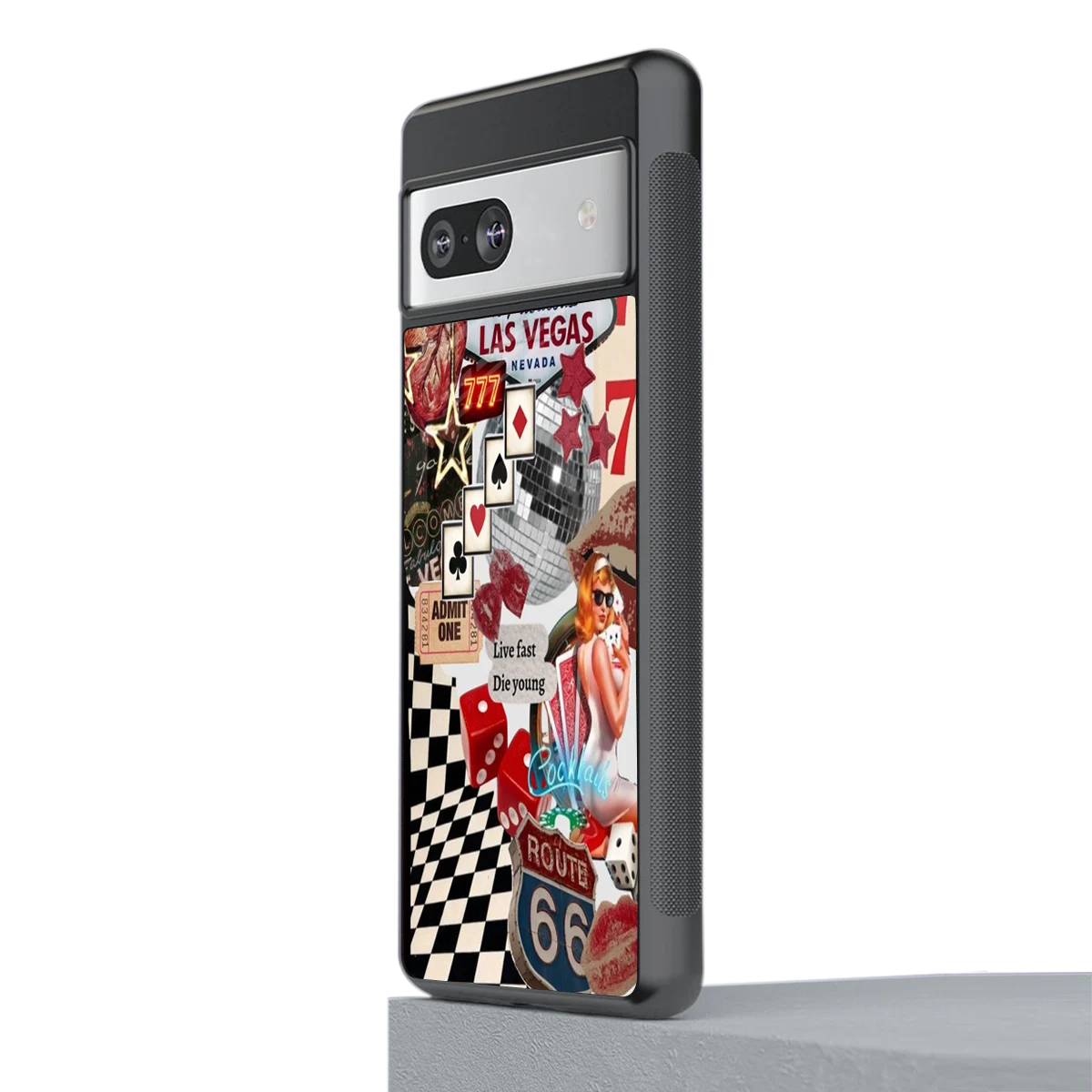 Fabulous Vegas stylish phone case for google pixel 7 | glossy glass and slim fit