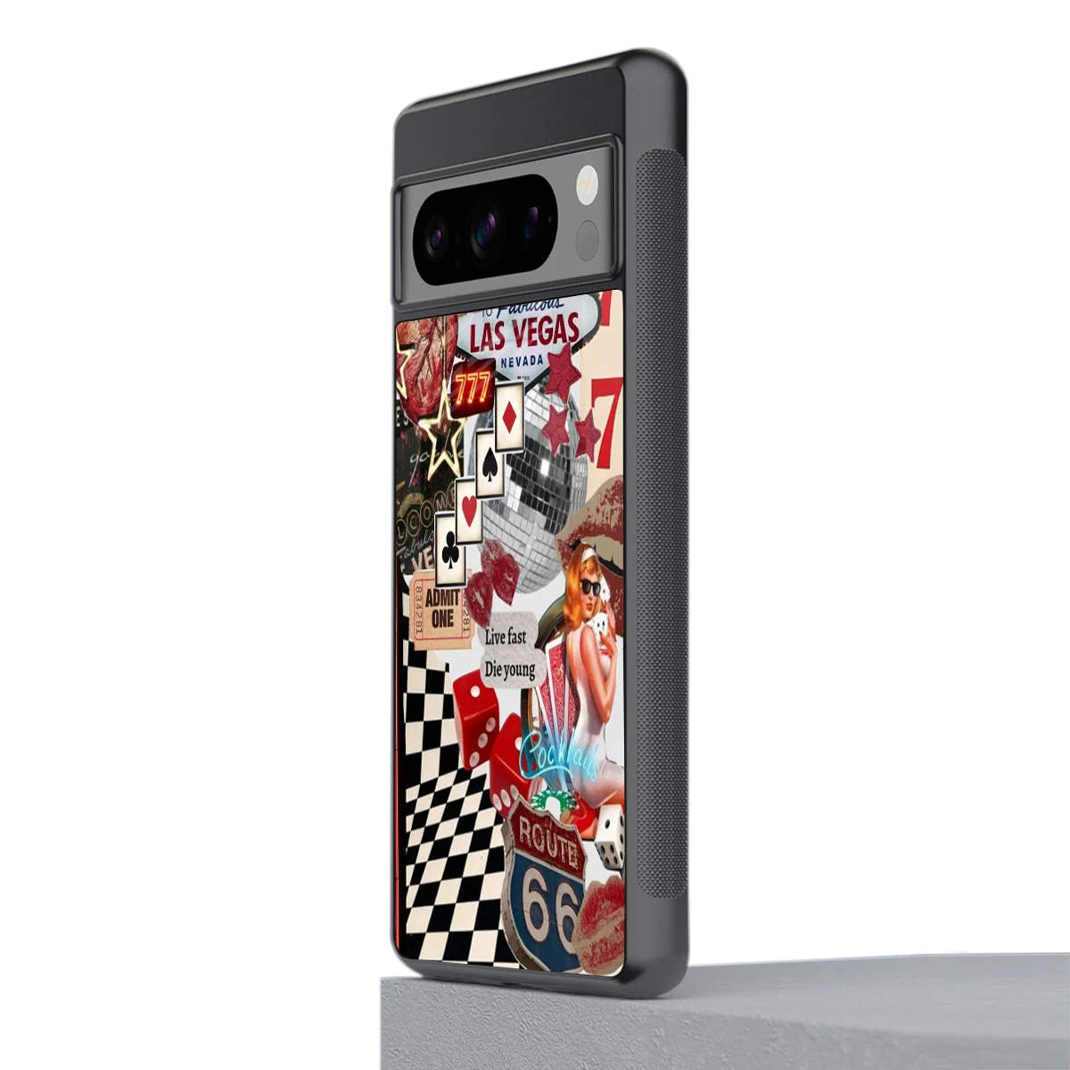 Fabulous Vegas stylish phone case for google pixel 8 pro | glossy glass and slim fit