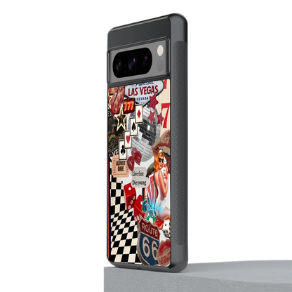 Fabulous Vegas stylish phone case for google pixel 8 pro | glossy glass and slim fit