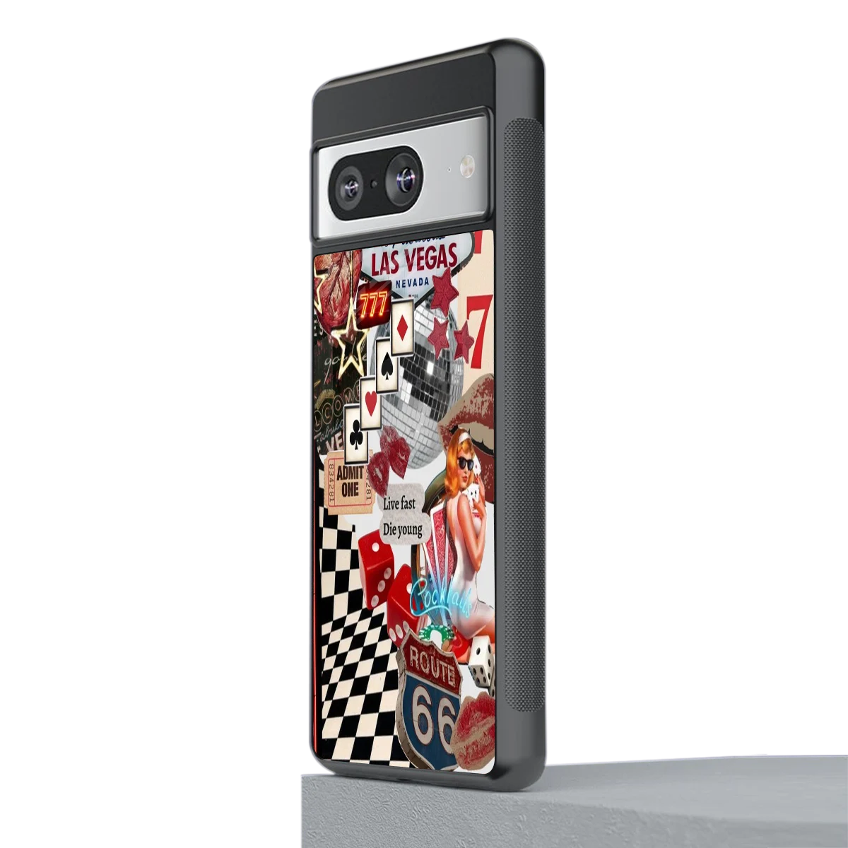 Fabulous Vegas stylish phone case for google pixel 8 | glossy glass and slim fit