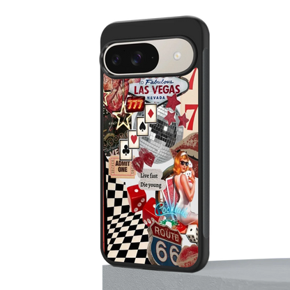Fabulous Vegas google pixel 9 mobile cover | shockproof glass phone case