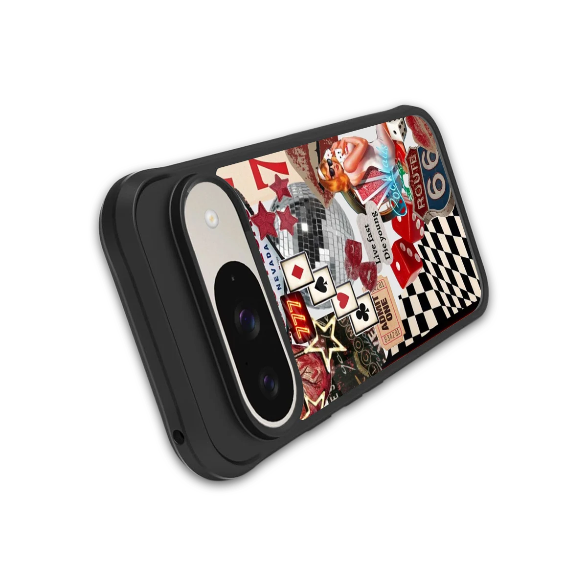 Fabulous Vegas stylish phone case for google pixel 9 | glossy glass and slim fit