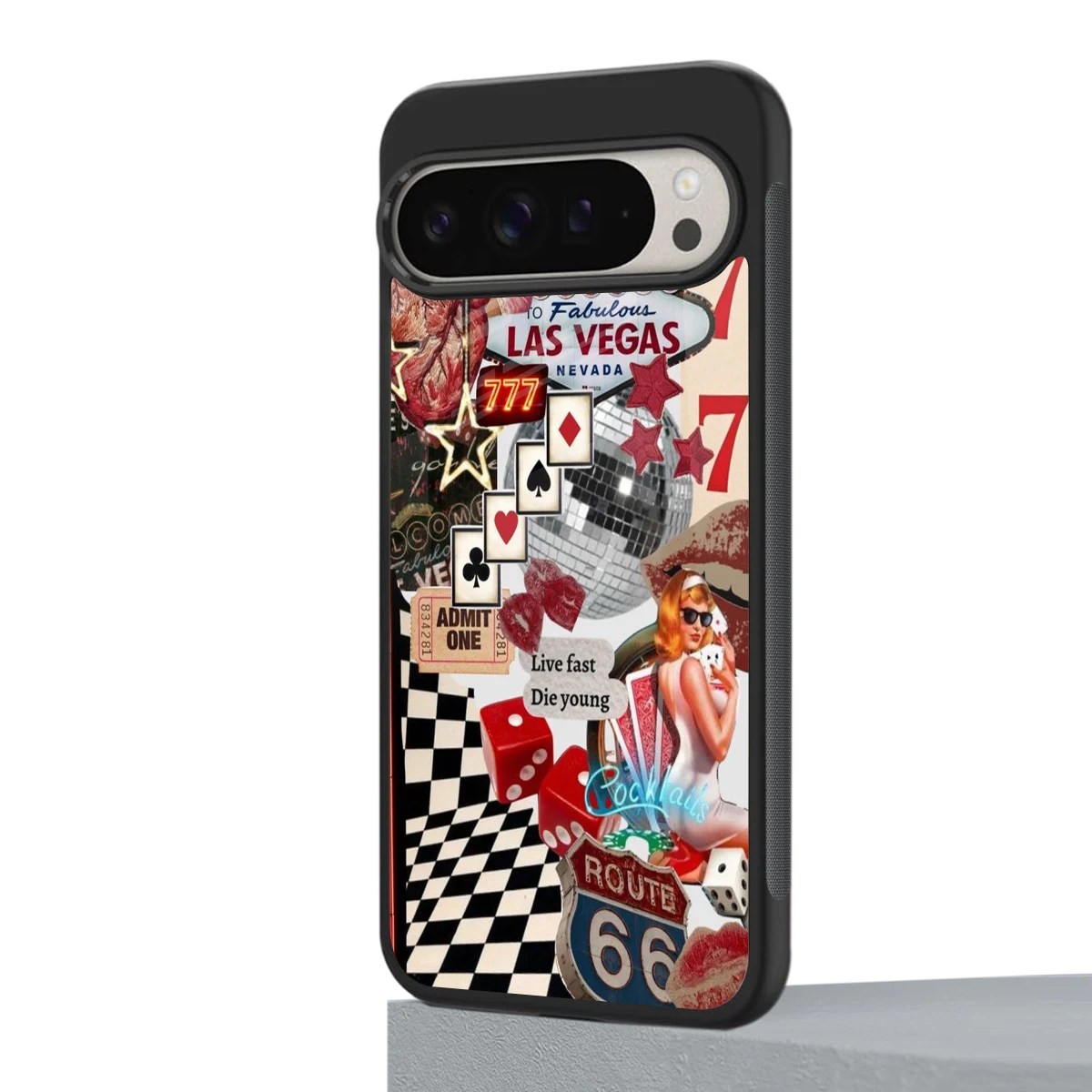 Fabulous Vegas google pixel 9 pro mobile cover | shockproof glass phone case