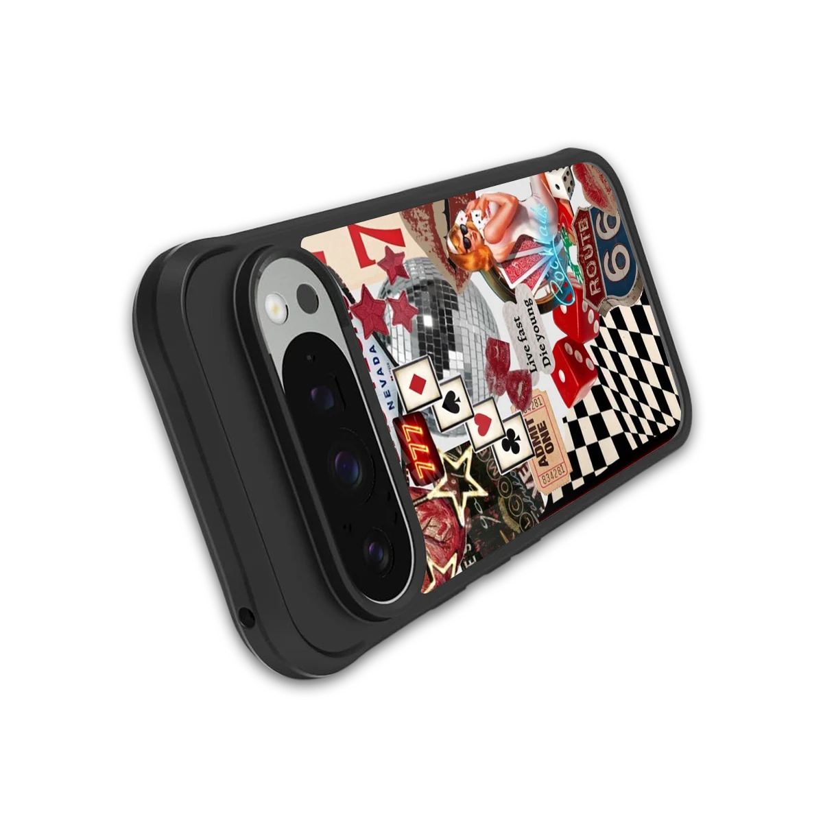 Fabulous Vegas stylish phone case for google pixel 9 pro xl | glossy glass and slim fit