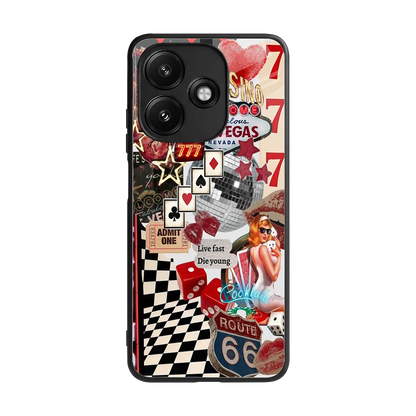 Fabulous Vegas back phone cover | glass case for redmi 12 5g