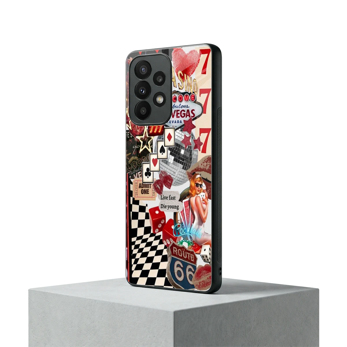 Fabulous Vegas samsung galaxy a23 mobile cover | shockproof glass phone case