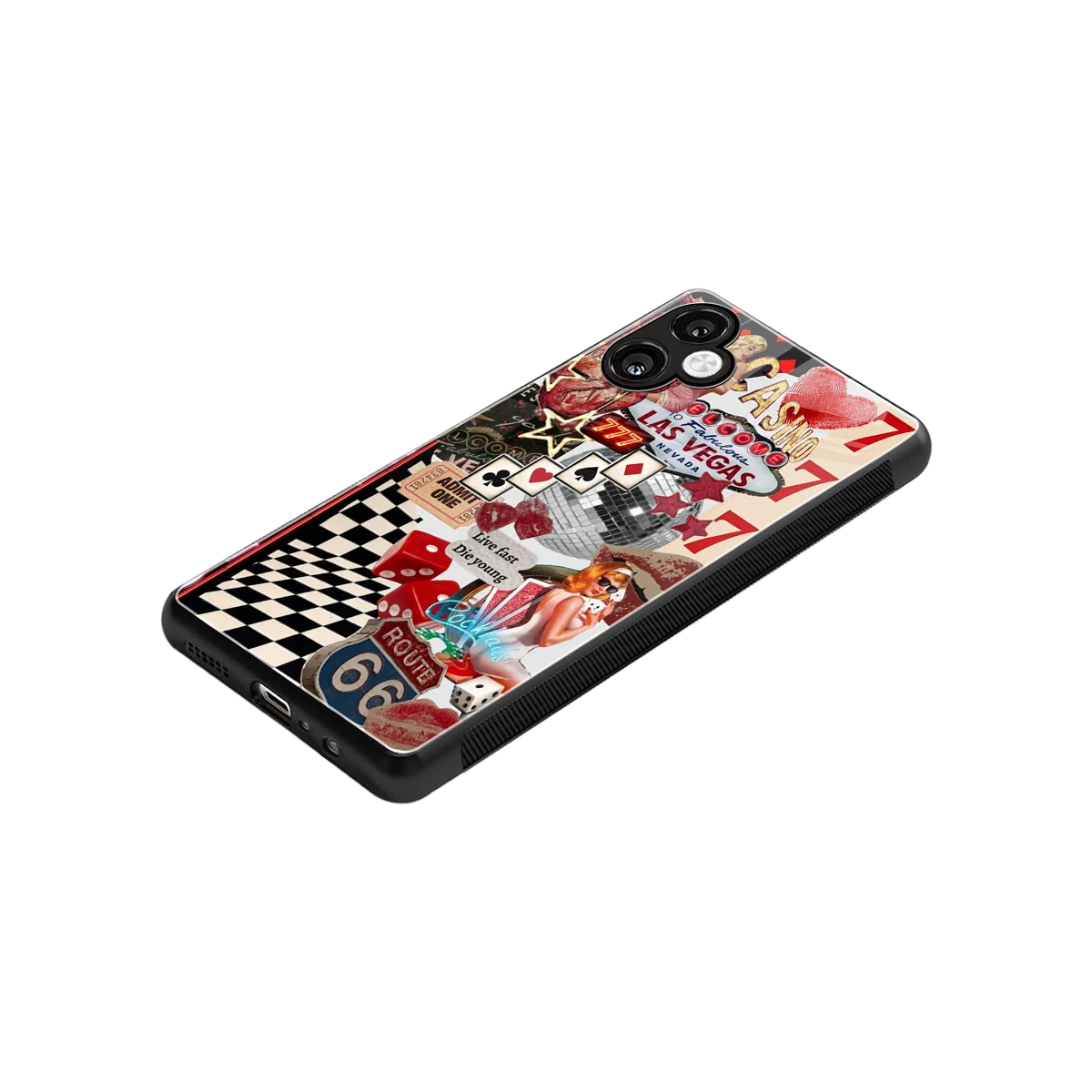 Fabulous Vegas stylish phone case for samsung galaxy a06 5g | glossy glass and slim fit