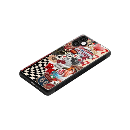 Fabulous Vegas stylish phone case for samsung galaxy a06 5g | glossy glass and slim fit