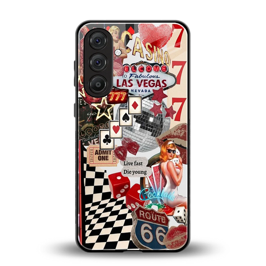 Fabulous Vegas back phone cover | glass case for samsung galaxy m36 5g