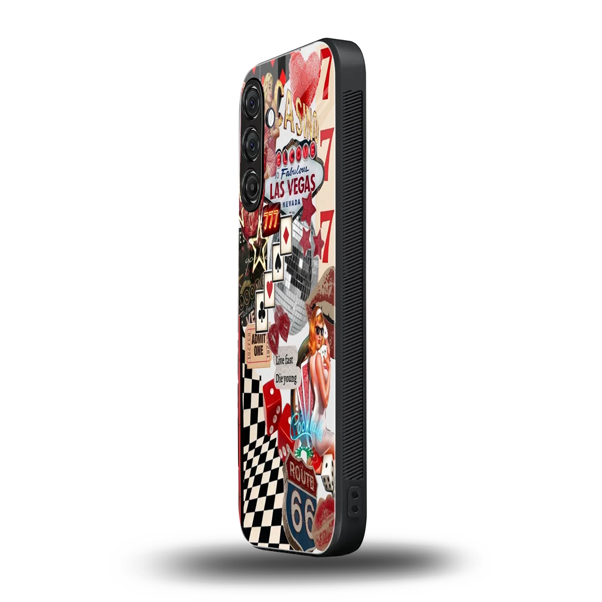 Fabulous Vegas samsung galaxy a55 5g mobile cover | shockproof glass phone case