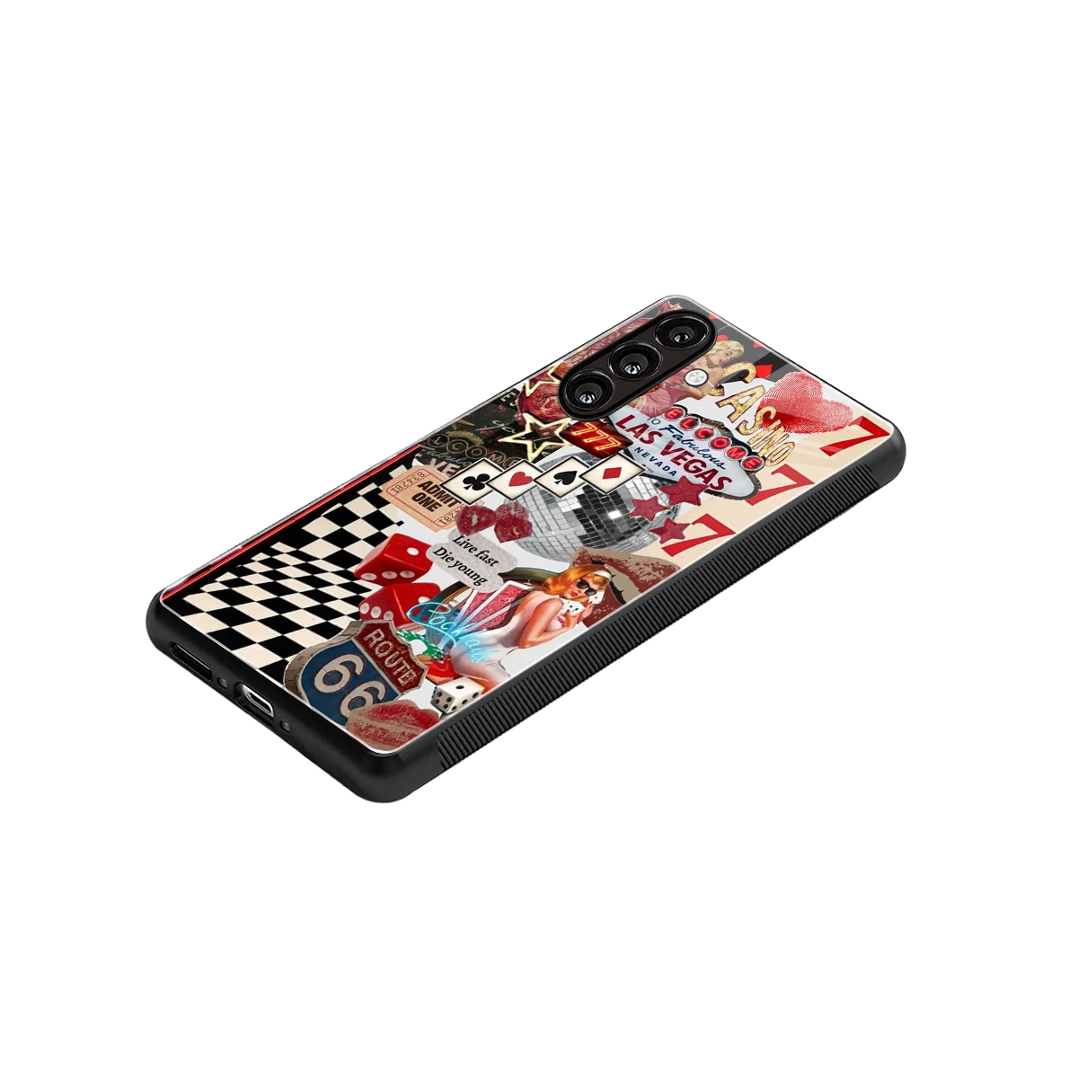Fabulous Vegas stylish phone case for samsung galaxy a55 5g | glossy glass and slim fit