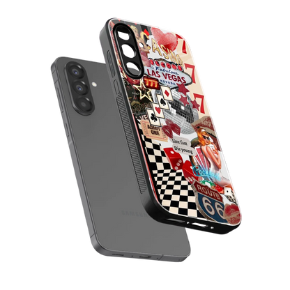 Fabulous Vegas sleek samsung galaxy a37 5g cover with tempered glass back and TPU edges