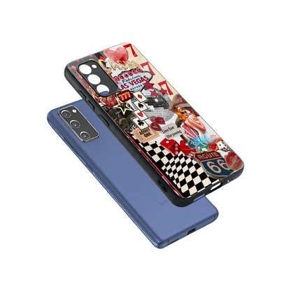 Fabulous Vegas sleek samsung galaxy s20 fe cover with tempered glass back and TPU edges