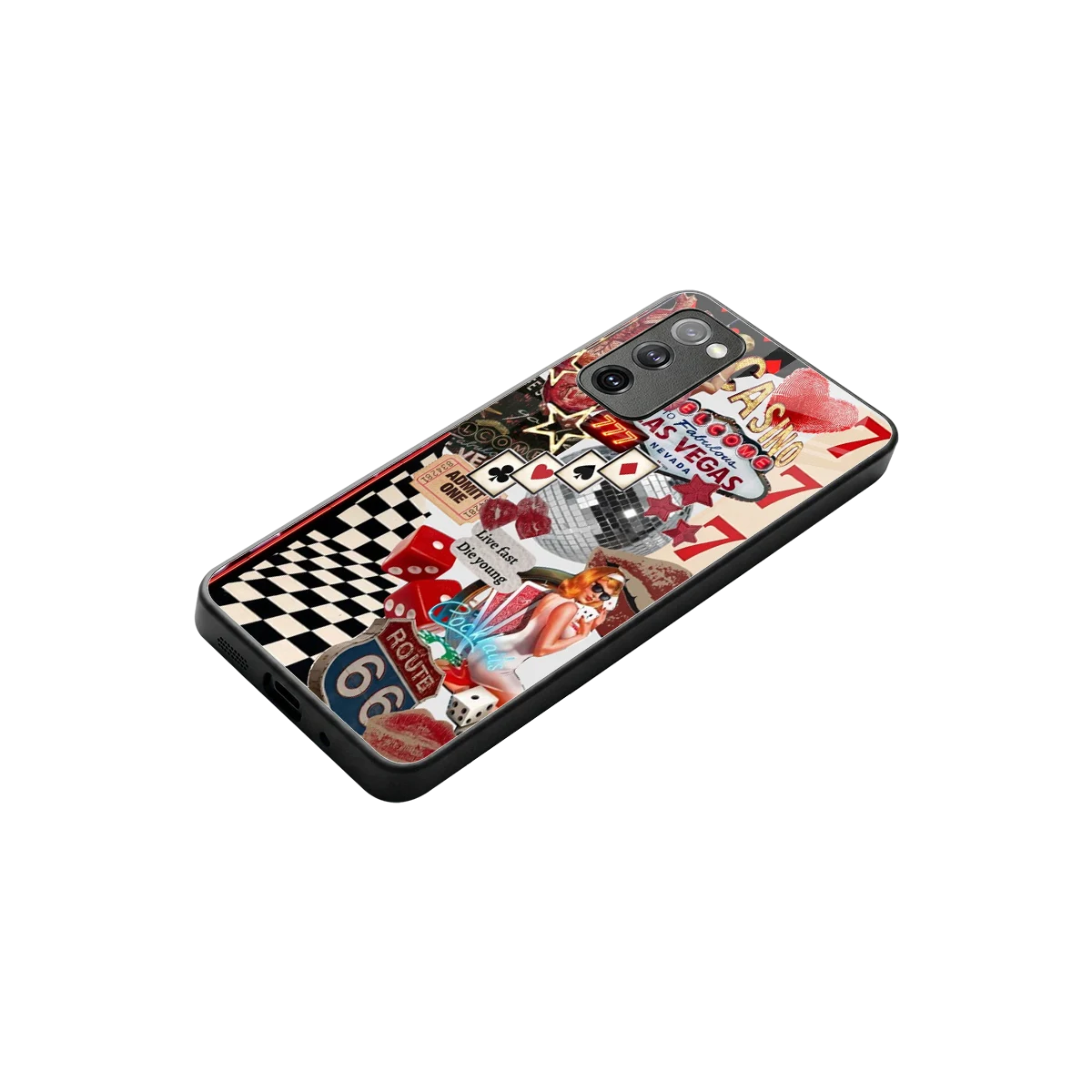Fabulous Vegas stylish phone case for samsung galaxy s20 fe | glossy glass and slim fit