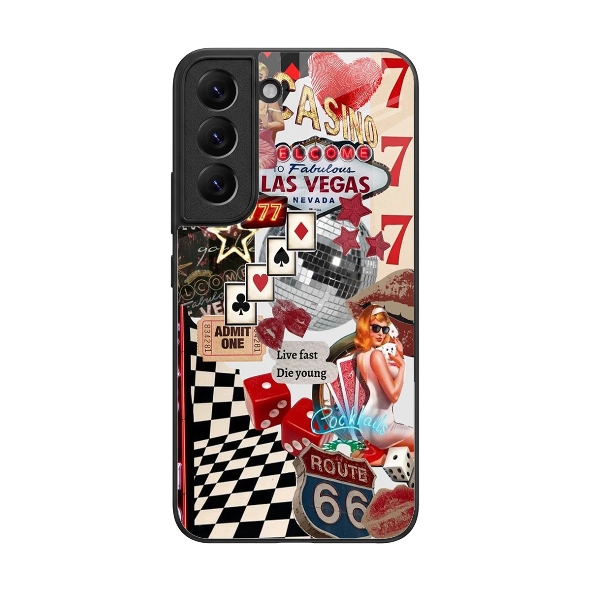 Fabulous Vegas back phone cover | glass case for samsung galaxy s22
