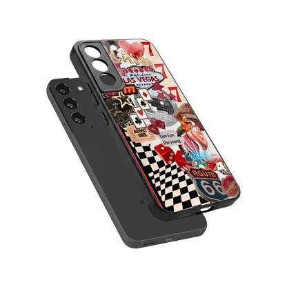 Fabulous Vegas sleek samsung galaxy s22 cover with tempered glass back and TPU edges