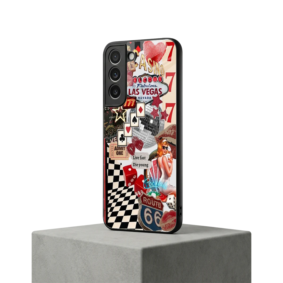 Fabulous Vegas samsung galaxy s22 mobile cover | shockproof glass phone case