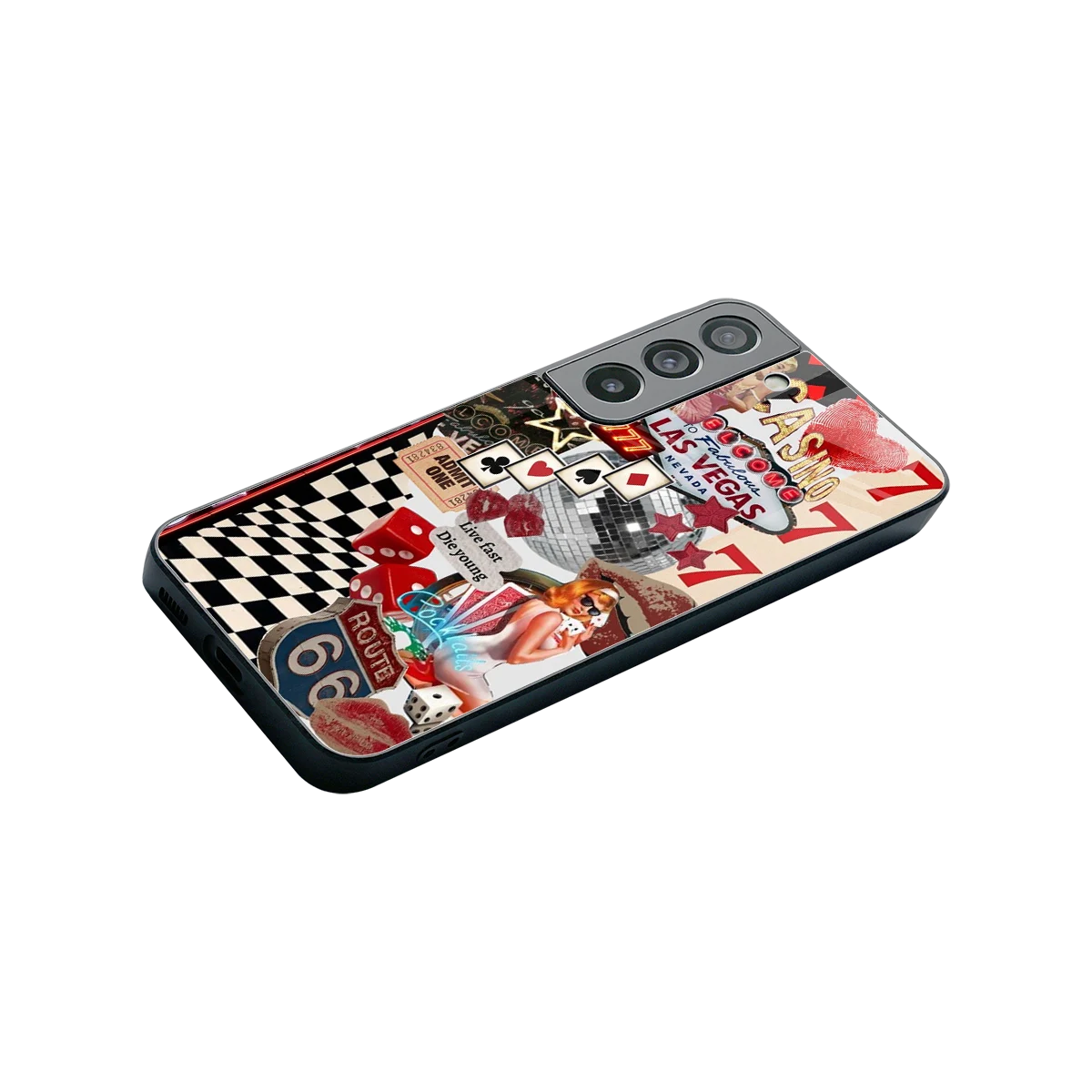 Fabulous Vegas stylish phone case for samsung galaxy s22 | glossy glass and slim fit