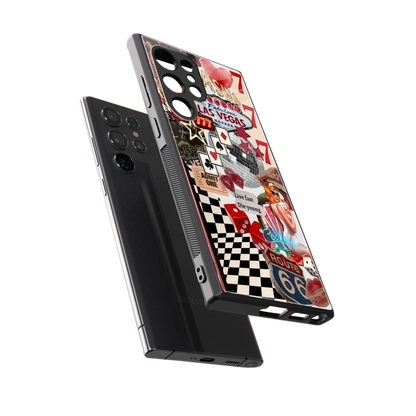 Fabulous Vegas sleek samsung galaxy s23 ultra cover with tempered glass back and TPU edges