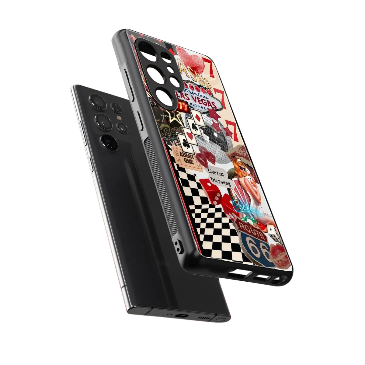 Fabulous Vegas sleek samsung galaxy s25 ultra cover with tempered glass back and TPU edges
