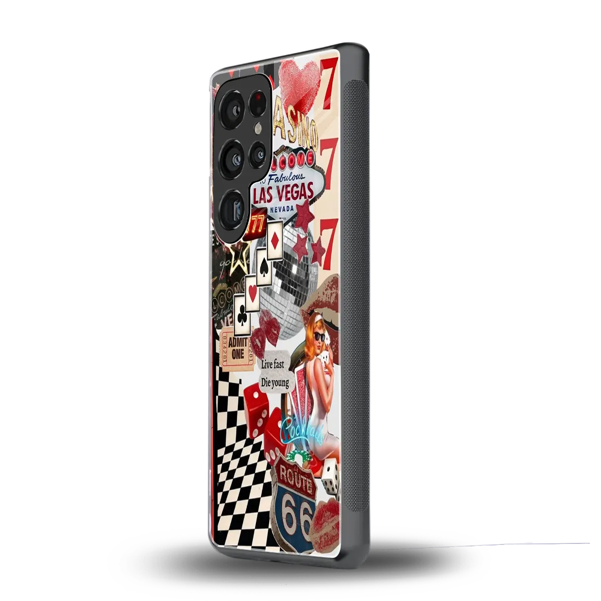 Fabulous Vegas samsung galaxy s25 ultra mobile cover | shockproof glass phone case