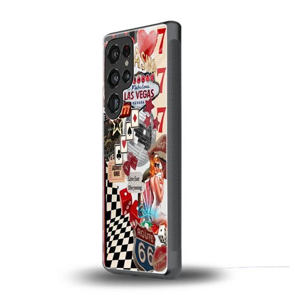 Fabulous Vegas samsung galaxy s25 ultra mobile cover | shockproof glass phone case