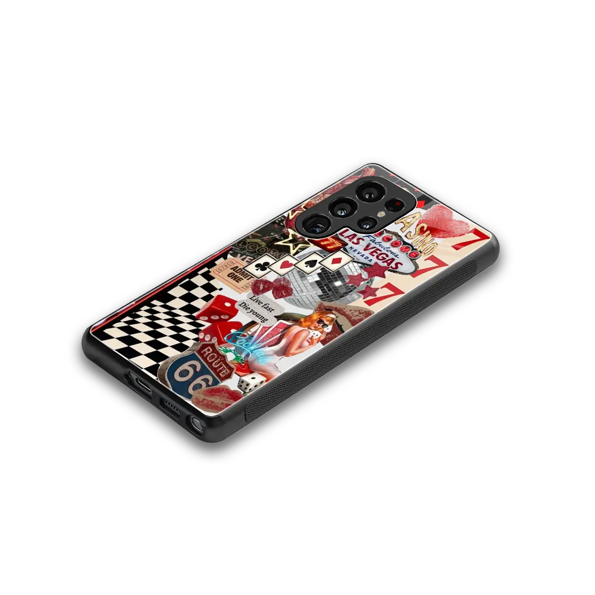 Fabulous Vegas stylish phone case for samsung galaxy s25 ultra | glossy glass and slim fit