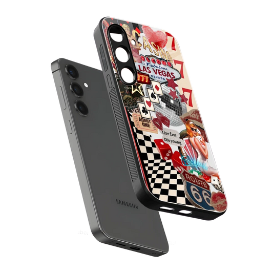 Fabulous Vegas sleek samsung galaxy s23 cover with tempered glass back and TPU edges