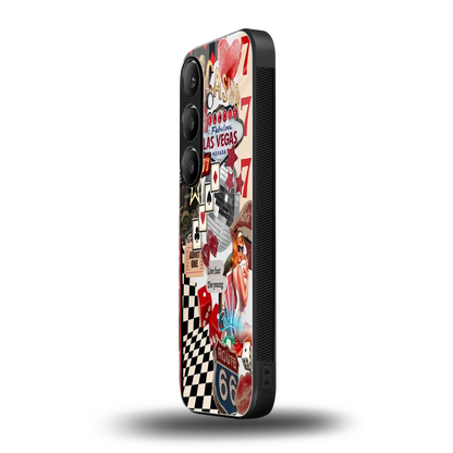 Fabulous Vegas samsung galaxy s23 fe mobile cover | shockproof glass phone case