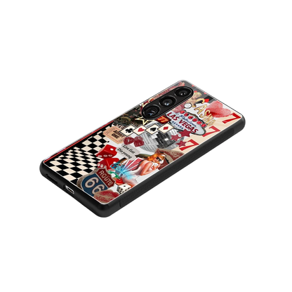 Fabulous Vegas stylish phone case for samsung galaxy s24 | glossy glass and slim fit