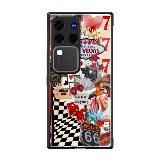 Fabulous Vegas back phone cover | glass case forvivo v30 pro