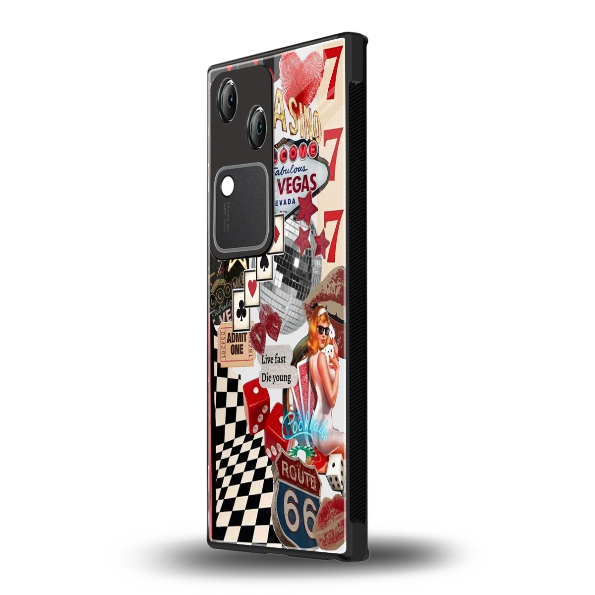 Fabulous Vegas vivo v30 mobile cover | shockproof glass phone case