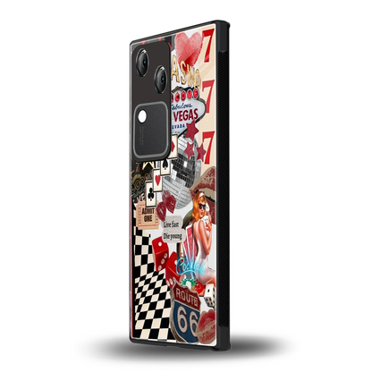Fabulous Vegas vivo v30 mobile cover | shockproof glass phone case