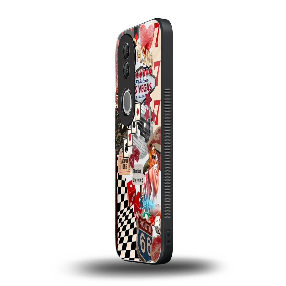 Fabulous Vegas vivo v50 mobile cover | shockproof glass phone case