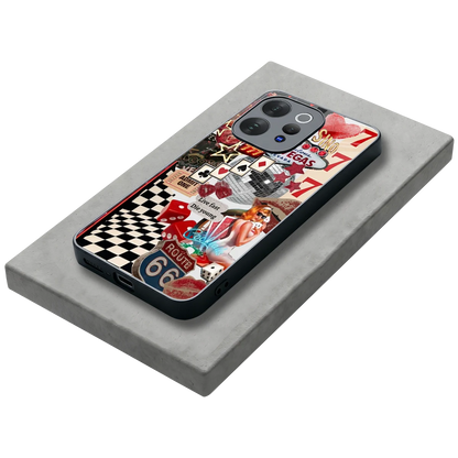 Fabulous Vegas stylish phone case for vivo v70 elite | glossy glass and slim fit