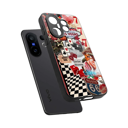 Fabulous Vegas sleek vivo x200 fe cover with tempered glass back and TPU edges